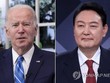 Tổng thống Mỹ Joe Biden và Tổng thống đắc cử Hàn Quốc Yoon Suk-yeol. (Nguồn: Yonhap)