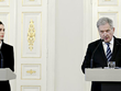 Tổng thống Phần Lan Sauli Niinisto (phải) và Thủ tướng Sanna Marin (trái). Ảnh: Getty Images.