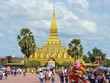 Khách du lịch tại thủ đô Vientiane. (Nguồn: TTXVN).