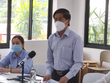Nguyên Giám đốc Sở Lao động-Thương binh và Xã hội tỉnh Bình Dương Lê Minh Quốc Cường phát biểu tại một cuộc họp báo. (Nguồn: Tuổi Trẻ)