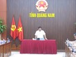 Bộ trưởng Bộ Kế hoạch và Đầu tư Nguyễn Chí Dũng, Tổ trưởng Tổ công tác số 5 của Chính phủ về đôn đốc giải ngân vốn đầu tư công làm việc với tỉnh Quảng Nam trong tháng 7/2022..