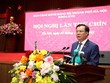 Bí thư Thành ủy Hà Nội Đinh Tiến Dũng nhấn mạnh, xây dựng Luật Thủ đô (sửa đổi) cần tạo thể chế đặc thù, vượt trội, thuận lợi cho Thủ đô phát triển trong giai đoạn 10 năm tới và những năm tiếp theo. (Ảnh: Thanh Hải)