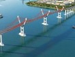 Cầu Bến Rừng bắc qua sông Đá Bạch, Hải Phòng có tổng mức đầu tư gần 2.000 tỷ đồng, trong đó nguồn vốn ngân sách Trung ương 1.100 tỷ đồng. (Ảnh: Hoàng Ngọc/TTXVN)