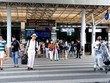 Hành khách tại Ga đến trong nước, Cảng hàng không Tân Sơn Nhất. (Ảnh: Hồng Đạt/TTXVN)