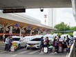 Giờ cao điểm tại ga quốc nội sân bay Tân Sơn Nhất. (Ảnh: Tiến Lực/TTXVN)