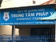 Trung tâm pháp y Quảng Ngãi. (Nguồn: TTXVN phát).