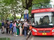 Du khách trải nghiệm miễn phí xe bus 2 tầng tham quan Hà Nội trong 5 ngày nghỉ lễ.