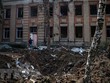 Nhiều tòa nhà bị hư hại sau các cuộc xung đột tại Kramatorsk, Ukraine, ngày 24/4/2023. (Ảnh: AFP/TTXVN)
