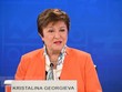 Tổng Giám đốc Quỹ Tiền tệ quốc tế (IMF), bà Kristalina Georgieva phát biểu tại Washington, DC, Mỹ. (Ảnh: AFP/TTXVN)