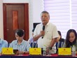 Đại diện Sở Tài nguyên và Môi trường tỉnh Quảng Trị giải đáp các kiến nghị của doanh nghiệp. Ảnh: Tiến Nhất.