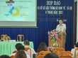 Ông Nguyễn Đình Bửu Quang, Cục trưởng Cục Thống kê tỉnh Tây Ninh phát biểu tại buổi họp. (Ảnh: Việt Dũng)