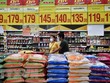Gạo được bày bán tại siêu thị ở Bangkok, Thái Lan. (Ảnh: AFP/TTXVN)