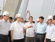 Phó Thủ tướng Hoàng Trung Hải chỉ đạo hoàn thiện thi công, bố trí cảnh quan, kiến truc công trình cầu Nhật Tân