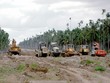 Thi công đường hành lang ven biển phía Nam giai đoạn I