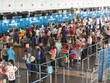 Mã độc tấn công hệ thống thông tin sân bay Nội Bài và Tân Sơn Nhất chiều 29/7 làm hệ thống check-in bị tê liệt. Ảnh: Giang Huy.