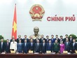 Thủ tướng Nguyễn Xuân Phúc, các Phó Thủ tướng, các Bộ trưởng, thành viên Chính phủ nhiệm kỳ 2016 - 2021. (Ảnh: VGP/Quang Hiếu)