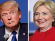 Donald Trump (trái) và Hillary Clinton. Ảnh:KQED News.