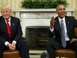 Tổng thống đắc cử Donald Trump và Tổng thống Barack Obama phát biểu với báo giới sau cuộc gặp tại Nhà Trắng hôm 10/11. Ảnh: Reuters.