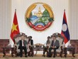 Tổng Bí thư Nguyễn Phú Trọng hội kiến Thủ tướng Lào Thongloun Sisoulith. (Ảnh: Trí Dũng/TTXVN)