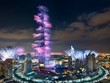 Tòa nhà cao nhất thế giới ở Dubai tỏa sáng đêm giao thừa
