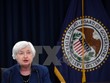 Chủ tịch Fed Janet Yellen trong cuộc họp báo thông báo quyết định tăng lãi suất cơ bản, tại Washington D.C., ngày 15/3. (Nguồn: THX/TTXVN)