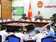Thủ tướng Nguyễn Xuân phúc chủ trì cuộc họp lần thứ 8 củaỦy ban Quốc gia về biến đổi khí hậu. Ảnh: VGP/Quang Hiếu