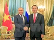 Chủ tịch nước Trần Đại Quang hội đàm với Tổng thống Liên bang Nga V. Putin. (Ảnh: Nhan Sáng/TTXVN)