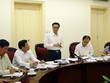 Phó Thủ tướng Vũ Đức Đam phát biểu tại cuộc họp về cổ phần hóa Hãng Phim truyện Việt Nam (VFS). Ảnh: VGP/Đình Nam