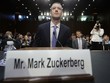 Trong lúc Mark Zuckerberg phải ra điều trần trước Quốc hội Mỹ, cổ phiếu của Facebook lại liên tục tăng. Ảnh:AFP.