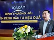 Ông Lê Trọng Minh, Tổng Biên tập Báo Đầu tư phát biểu khai mạc buổi Tọa đàm