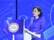 Thống đốc Ngân hàng Nhà nước Việt Nam Nguyễn Thị Hồng phát biểu khai mạc sự kiện.