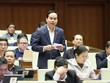 Đại biểu Nguyễn Duy Minh tham gia thảo luận - Ảnh: Duy Linh.