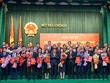 Lãnh đạo Bộ Tài chính trao quyết định và chúc mừng lãnh đạo cấp trưởng các đơn vị thuộc Bộ, trong đó có Tổng Biên tập Báo Tài chính - Đầu tư Phạm Văn Hoành (ngoài cùng bên phải). Ảnh: Đức Thanh
