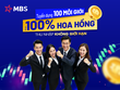 Tuyển 100 môi giới chứng khoán, MBS chơi lớn với hoa hồng 90% - 100%, phá trần đãi ngộ
