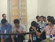 Các bị cáo tại tòa.