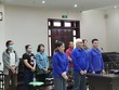 Các bị cáo tại tòa.