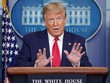 Tổng thống Mỹ Donald Trump tại cuộc họp hôm thứ Hai (6/4) ở Nhà Trắng. 