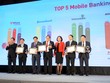Lãnh đạo Ngân hàng Nhà nước và Smartlink trao danh hiệu Top 5 Mobile Banking cho các ngân hàng