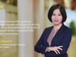 Bà Nguyễn Thuỳ Dương, Chủ tịch Công ty Cổ phần Tư vấn EY Việt Nam (EY Consulting Việt Nam) kiêm Lãnh đạo Phụ trách Chiến lược Dịch vụ Tài chính Ngân hàng của EY Asean