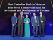 Đại diện BIDV nhận Giải thưởng “Ngân hàng Lưu ký - Giám sát tốt nhất Việt Nam năm 2023”