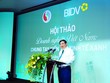 Ông Phan Đức Tú, Chủ tịch HĐQT BIDV khẳng định, tăng trưởng bền vững, tăng trưởng xanh là các mục tiêu chiến lược quan trọng hàng đầu trong hoạt động của BIDV