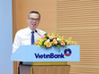 Ông Trần Minh Bình, Chủ tịch HĐQT VietinBank phát biểu tại sự kiện