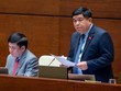 Bộ trưởng Bộ Kế hoạch và Đầu tư Nguyễn Chí Dũng phát biểu tiếp thu, giải trình ý kiến của ĐBQH chiều 1/11.