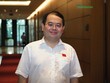 Phó bí thư tỉnh ủy Đồng Nai, Trưởng Đoàn ĐBQH tỉnh Đồng Nai - ông Quản Minh Cường bên hành lang Quốc hội chiều 3/11 (ảnh: M.Minh)