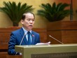 Ủy viên Ủy ban Thường vụ Quốc hội Hoàng Thanh Tùng trình bày báo cáo giải trình, tiếp thu, chỉnh lý dự thảo Luật Tổ chức Chính phủ (sửa đổi) sáng 18/2