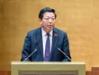Bộ trưởng Bộ Xây dựng Trần Hồng Minh trình bày tờ trình về dự án
