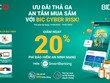 Ưu đãi 20% khi mua bảo hiểm an ninh mạng BIC Cyber Risk qua BIDV SmartBanking