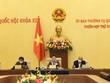 Ủy ban Thường vụ Quốc hội cho ý kiến báo cáo tổng kết nhiệm kỳ của Chính phủ (Ảnh QK).