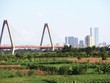 Giá bất động sản gần cầu Nhật Tân (huyện Đông Anh) đang tăng cao. Ảnh: Thành Nguyễn