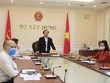 Thứ trưởng Nguyễn Văn Sinh chủ trì một cuộc họp của Bộ. (Nguồn: moc.gov.vn)